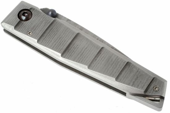 Складной нож Mcusta Shinra Katana MC-0035D c клинком из стали VG-10 San Mai (Laminated Stainlesss Damascus) рукоять Damascus