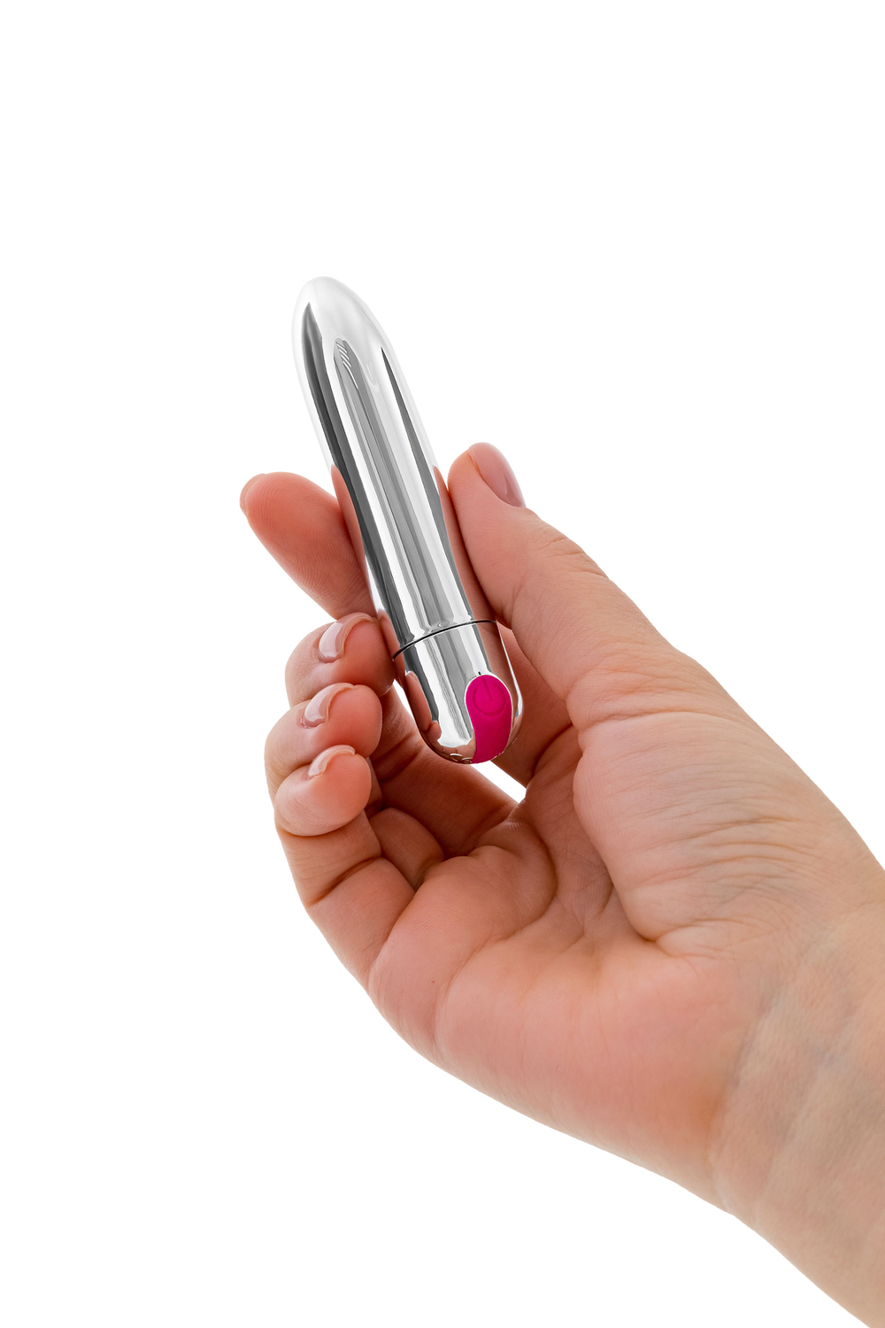 Вибропуля A-Toys Liting 10 режимов вибрации серебристая 9,5 см