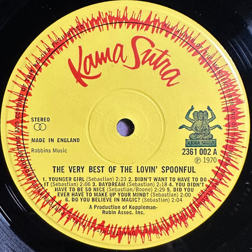 The Lovin' Spoonful - The Very Best Of The Lovin' Spoonful (Англия 1979г.)