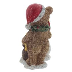 GAEM Фигурка декоративная "Мишка и снеговик", L8 W5 H10 см