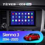 Teyes CC2 Plus 9" для Toyota Sienna 2014-2020