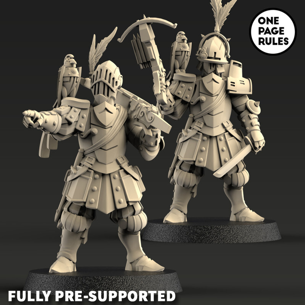 Grand Alliance Order Cities of Sigmar Freeguild Crossbowmen 1 шт. миниатюра для dnd, днд, pathfinder, фентези, Настольная игра, НРИ, Варгейм, РПГ