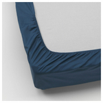 Простыня на резинке IKEA ULLVIDE (УЛЛЬВИДЕ), Темно-синий, 180х200 см