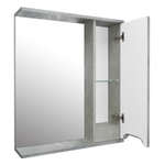 Зеркало-шкаф Loranto Florena 60 600х135х600 правый, светлый бетон (CS00086984)