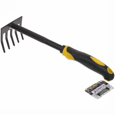 Грабельки «Никель» 30см пластиковая ручка ДоброСад