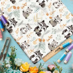 Ткань премиум мембрана семья енотов