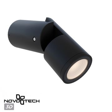 Светильник фасадный 1*GU10 371062 черный RALTE Novotech