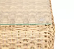 "Кон Панна" столик журнальный из искусственного ротанга, цвет соломенный