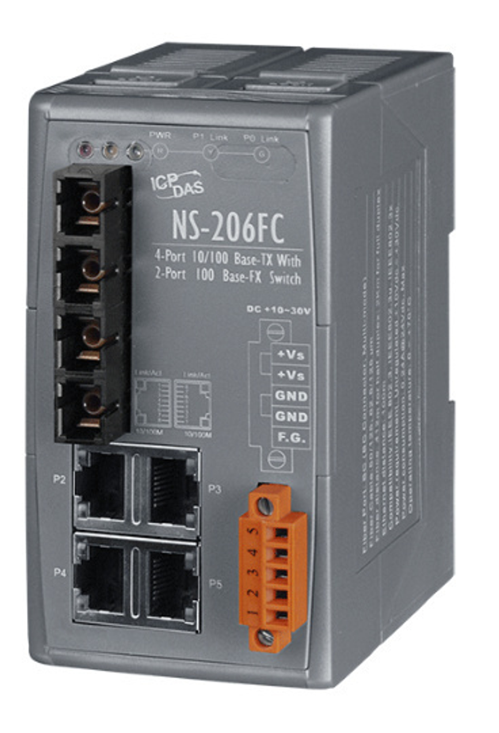 Коммутатор ICP DAS NS-206FC CR