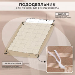 Комплект постельного белья Люкс Сатин 100% хлопок на резинке