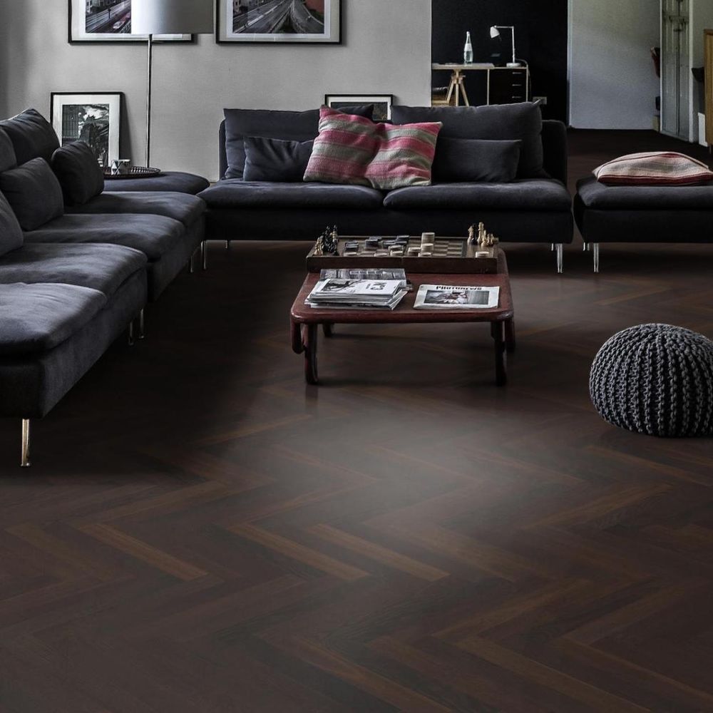 Инженерная доска Kahrs Дуб AB Копченный, под маслом - Smoked Oak AB oiled HB