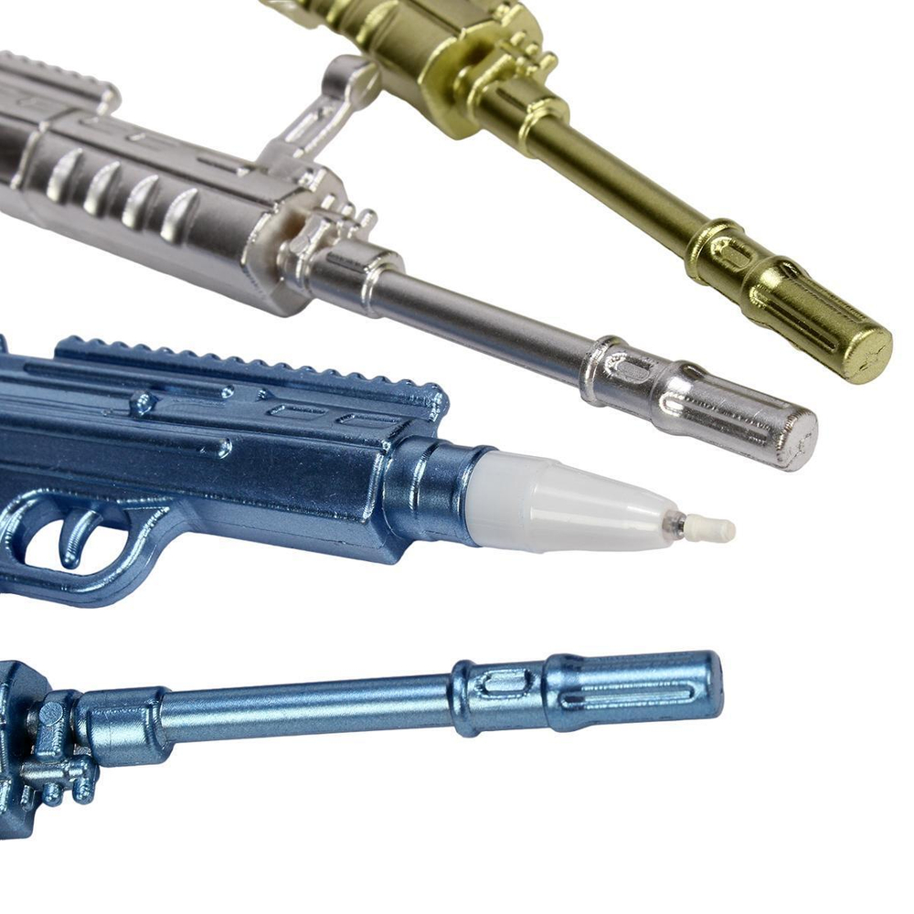 Ручка гелевая для мальчиков "Винтовка" 0,5 мм, синяя, 3 вида микс, С-40086