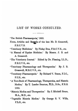 The veterinary pharmacopoeia, materia medica, and therapeutics | George Gresswell
