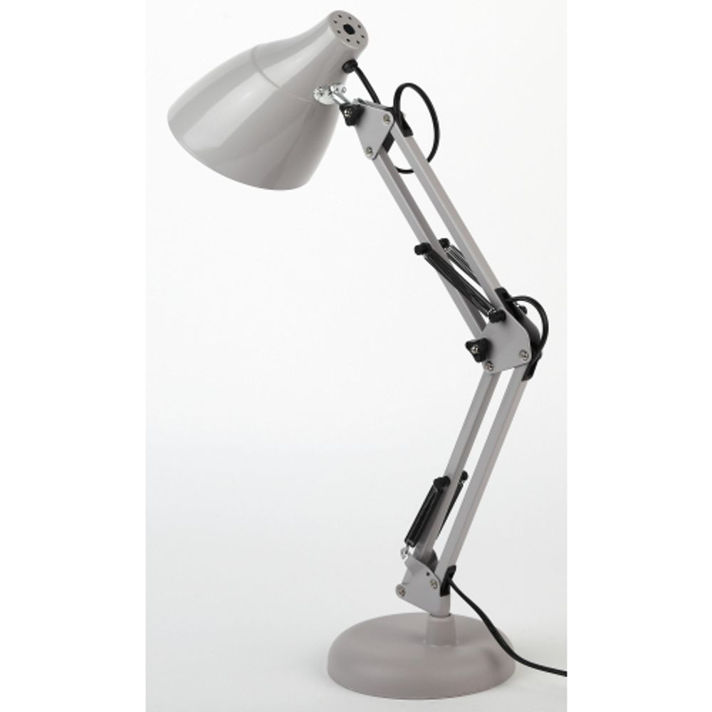 Настольный светильник ЭРА N-123-Е27-40W-GY серый | Настольные светильники под лампу
