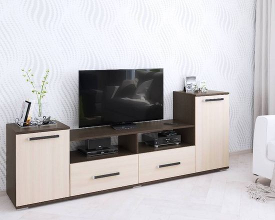 Тумба-ТВ ПАРУС-2 венге / дуб молочный