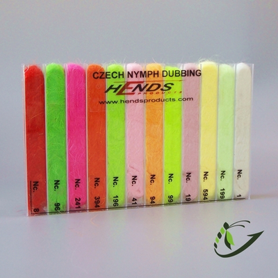 HENDS Набор даббингов Czech Nymph Dubbing Box Dispenser 12 colors