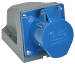 Розетка стационарная ССИ-113 16А-6ч/200-250В 2P+PE IP44 IEK