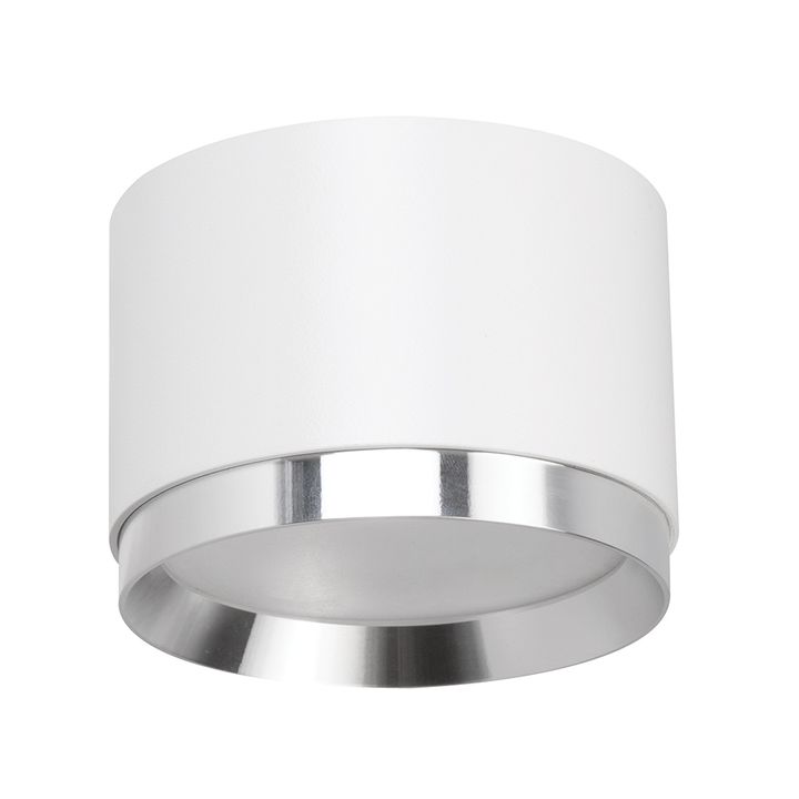 Светильник потолочный Feron Barrel DUET HL459 12W, 230V,GX53, белый + хром IP20