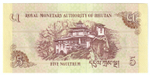 Bhutan, 5 Ngultrum, 2015, UNC