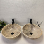 Раковина из оникса ПАРА! Bowl Grey TinLip BO-62977 45*45*17 42