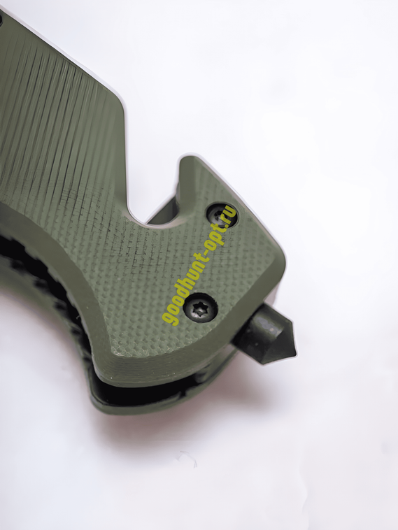 Тактический складной нож Browning со стеклоотбоем и стропорезом Зеленый