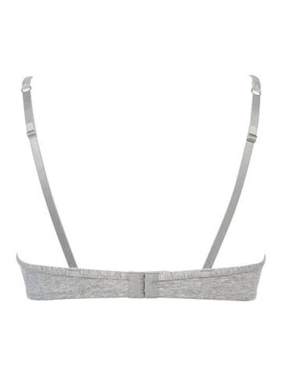 Гладкий бюстгальтер с плотной чашкой (Размер: 5B) (Цвет: серый меланж)