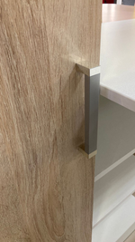 Компьютерный стол Бейсик дуб сонома/белый