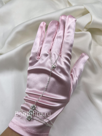 Браслет слейв серебристый тройной