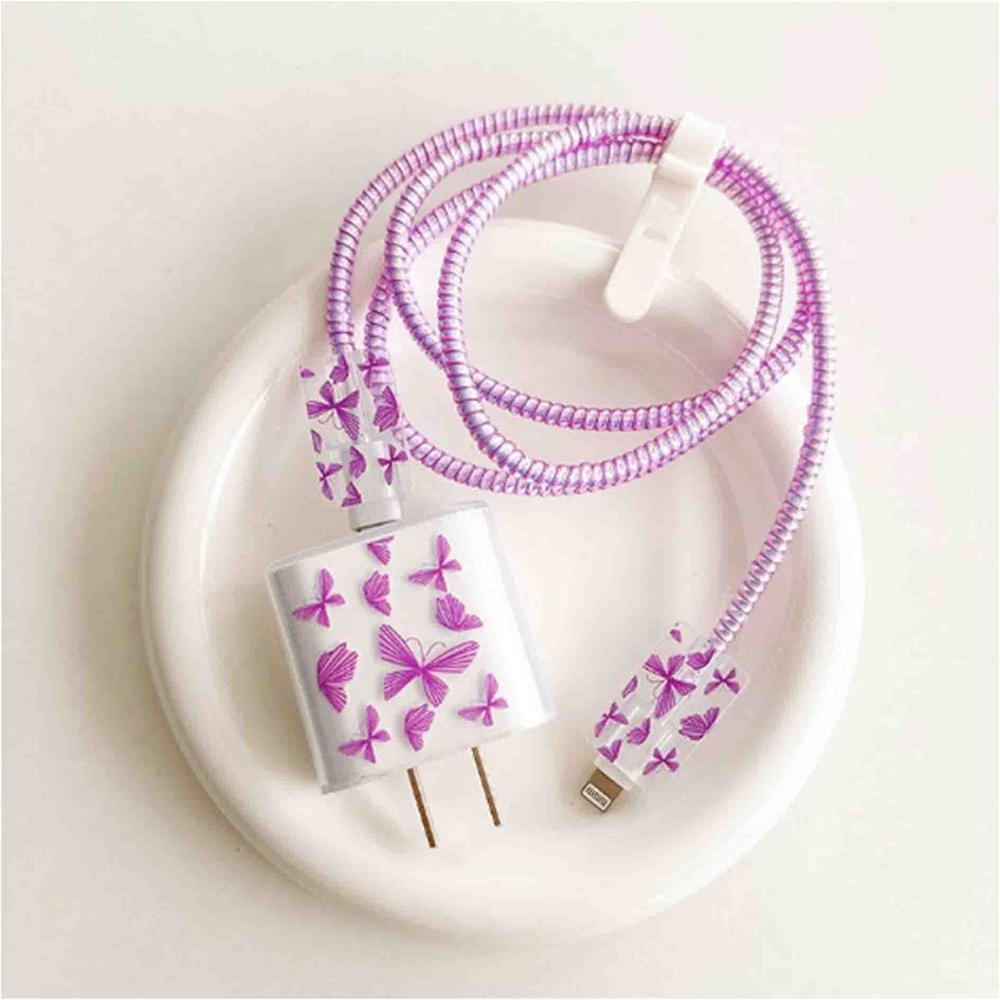 Защитный чехол для зарядного устройства с бабочками