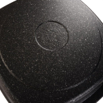 Сковорода-гриль алюминий, 28 см, антиприг, Kukmara, Темный мрамор, сгкмт281а, съем руч