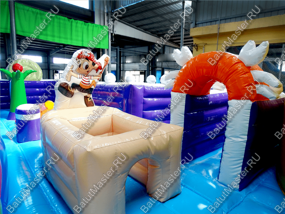 Надувной батут "Детский мегапарк" 18*18*8 м