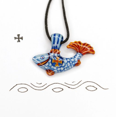 Медальон “Рыбка” (авторская рыбка)