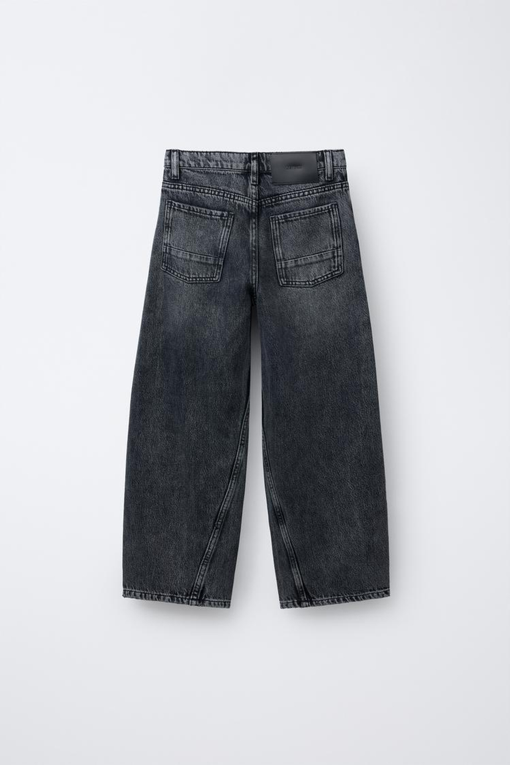 ZARA ДЖИНСЫ BARREL, СИНИЙ/ЧЕРНЫЙ