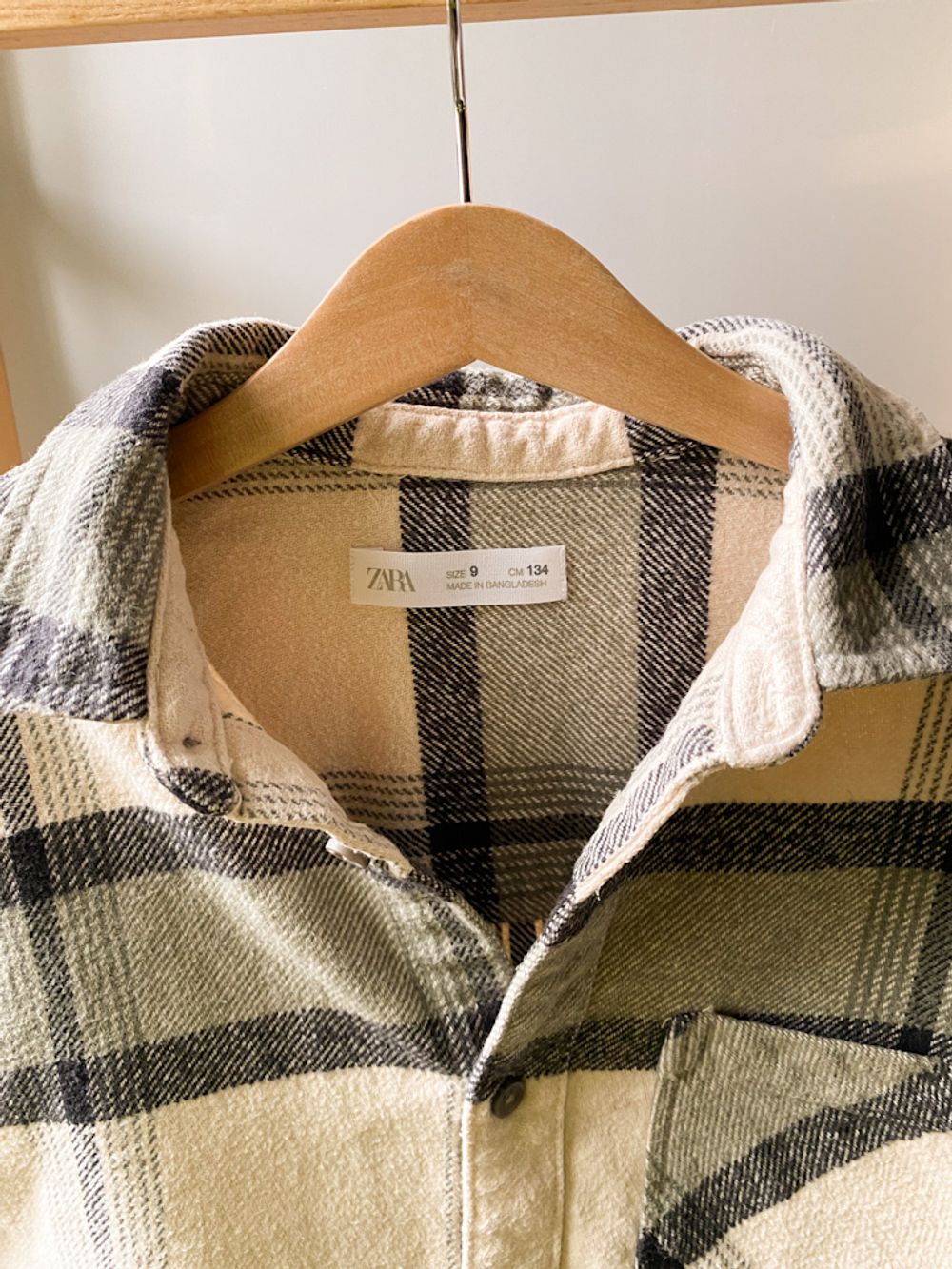 Хлопковая рубашка Zara, 134