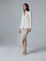 Пиджак приталенного силуэта (в оттенке айвори)