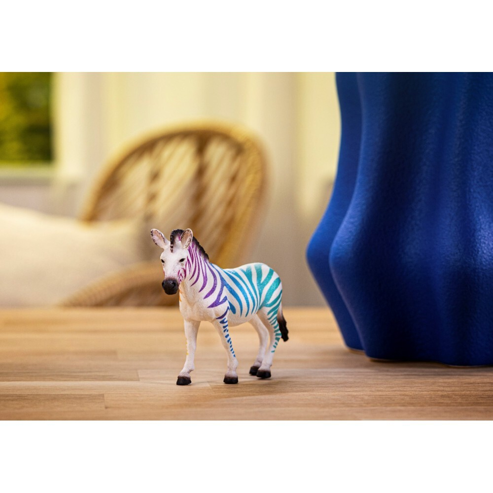Schleich - Зебра с радужным рисунком 90th Anniversary Edition 72265