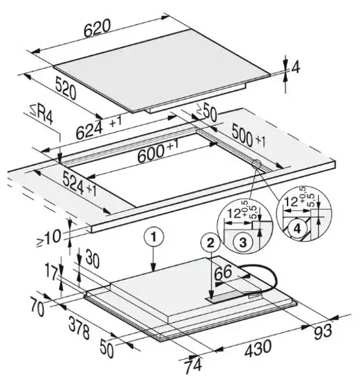 Индукционная варочная панель MIELE KM 7564 FL