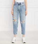 Джинсы MOM JEAN UHR TPR Tommy Jeans - голубой(DW0DW16034)