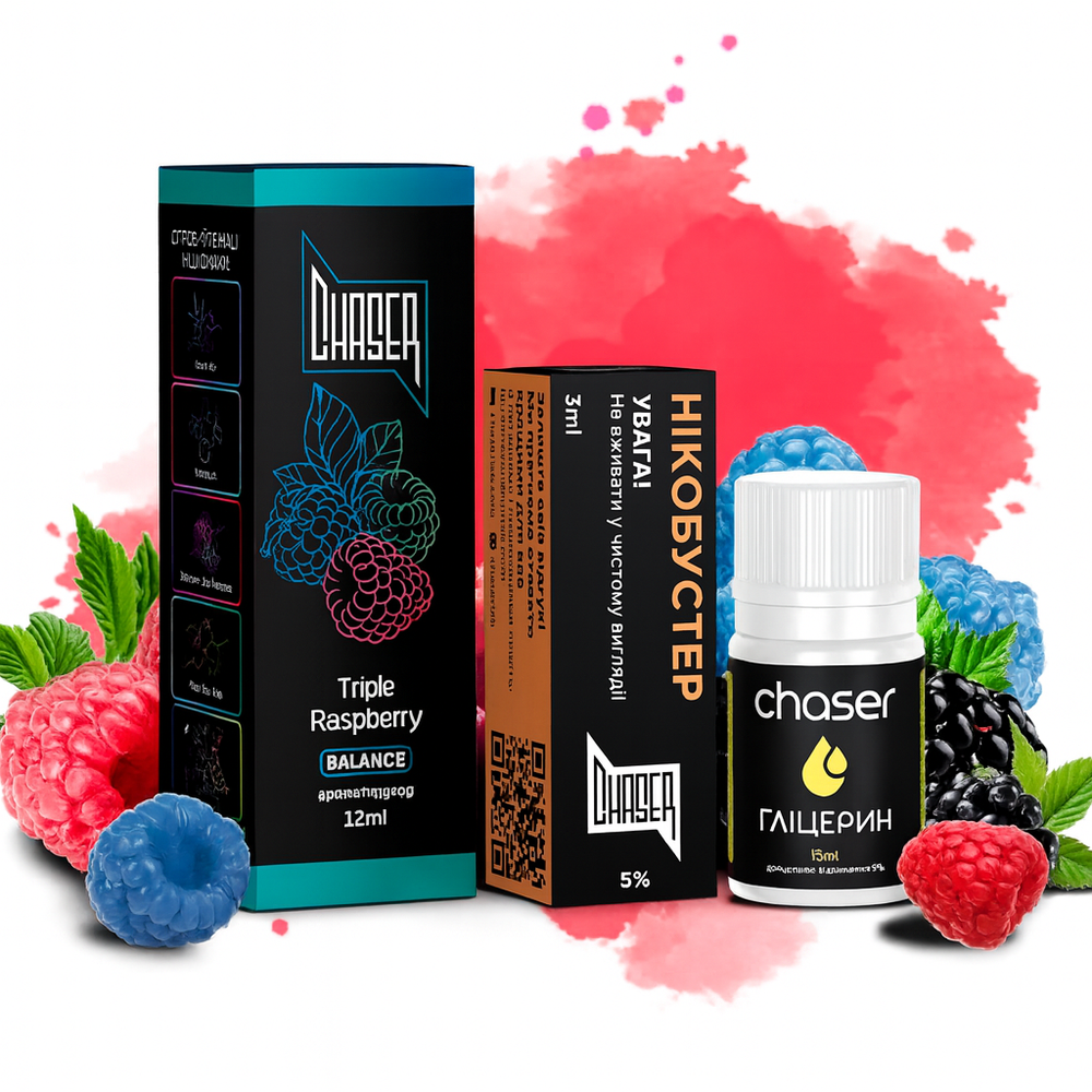 Chaser BLACK - Triple Raspberry (30ml, 5% nic)