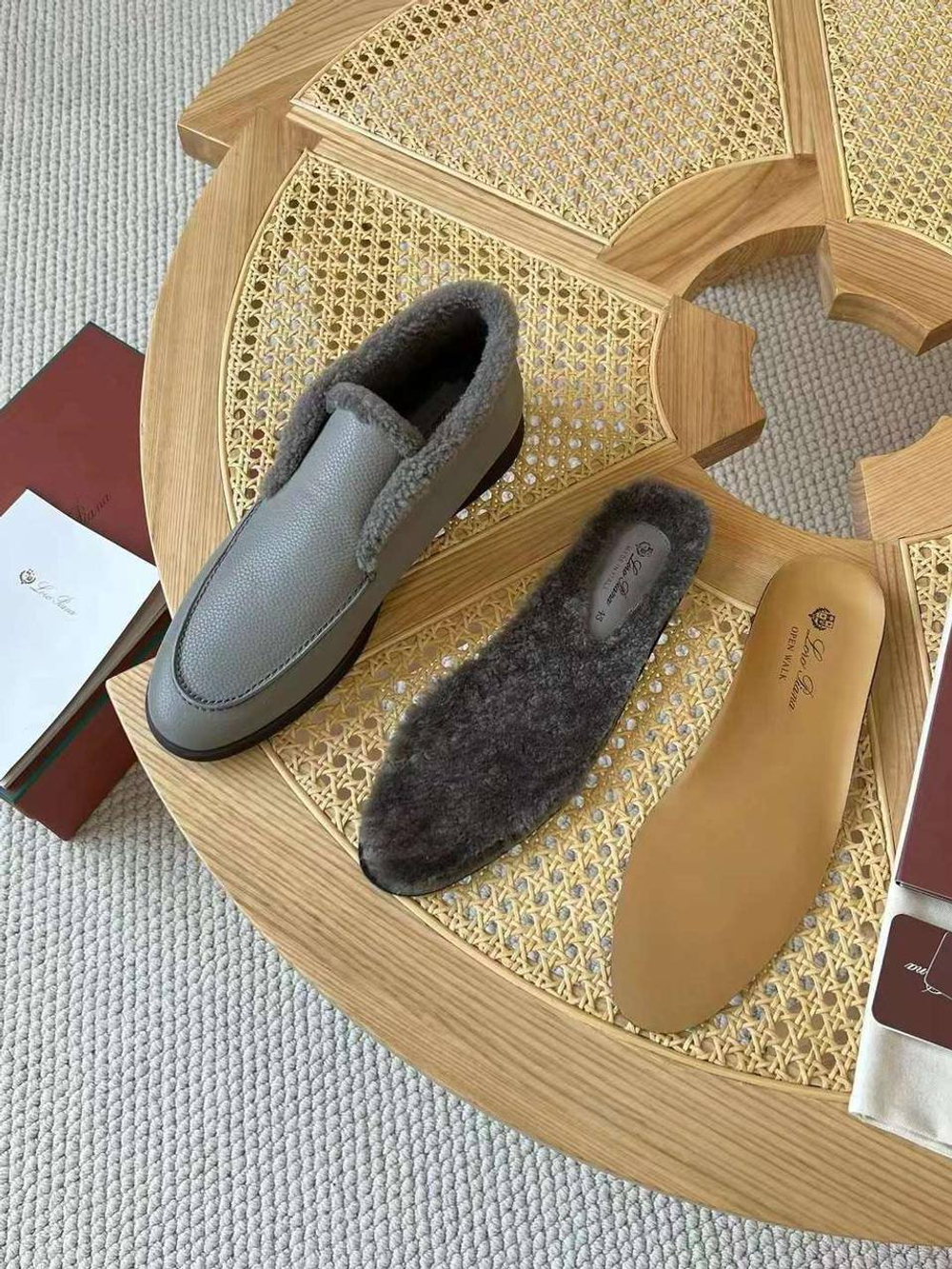 Высокие лоферы Loro Piana
