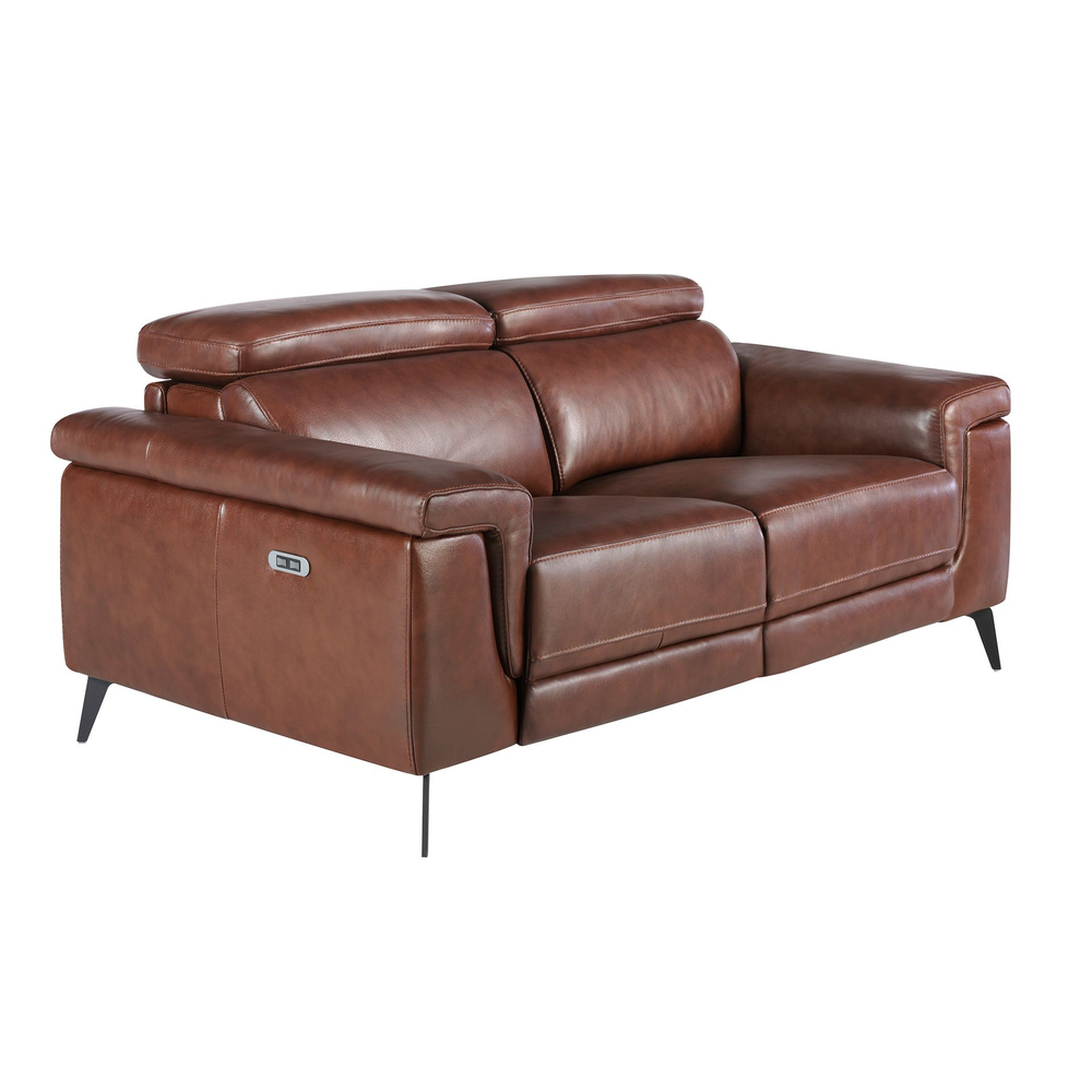 Диван Angel Cerda 2-х местный 5319-2P-M1595 /6116 с реклайнером коричневый