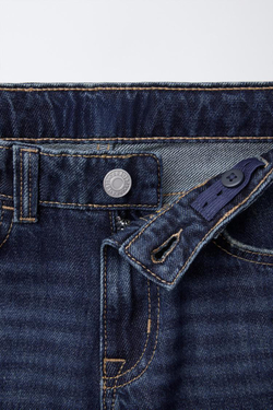 ZARA ДЖИНСЫ ПРЯМОГО КРОЯ, СИНИЙ