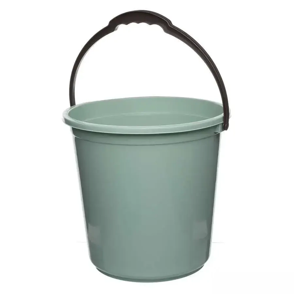 Ведро 15 л. с мерной шкалой фисташковое