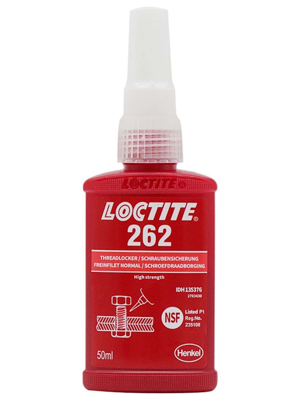 Loctite 262, фиксатор резьбы средне-высокой прочности.