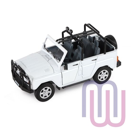 МОДЕЛЬ МАШИНЫ 1/24 УАЗ-469 БЕЛЫЙ