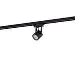 Светильник трековый, GU10, D60хH80мм, IP20, черный, без лампы