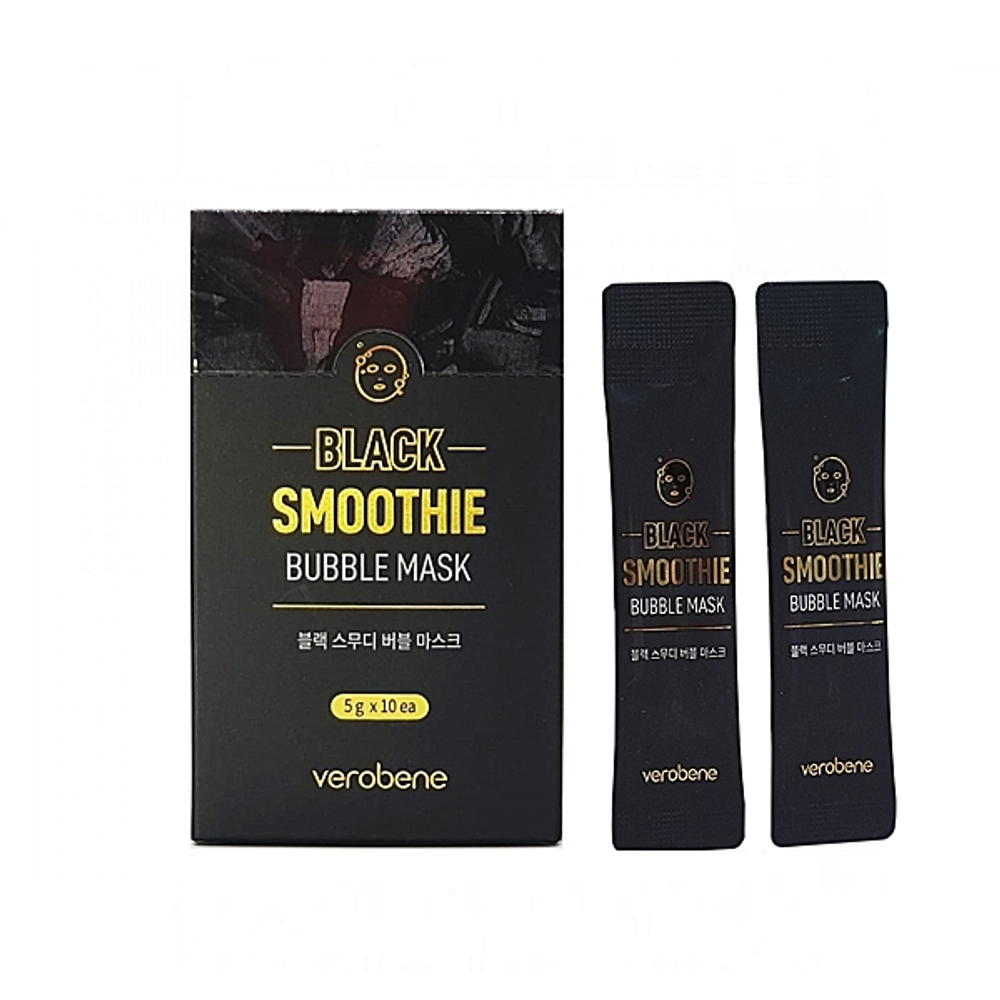 [Verobene] Black Smoothie Bubble Mask - Маска для лица пузырьковая Черный Смузи, 5 гр