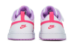 Middle-aged children Nike Court Borough Low 2 low-top sneakers white pink purple