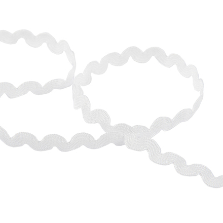 "BLITZ" 3884Г лента декоративная "ЗИГ-ЗАГ" 9 мм, белый