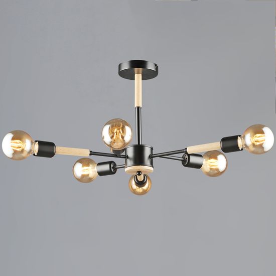 99960-0.3-06 BK+WOOD светильник потолочный